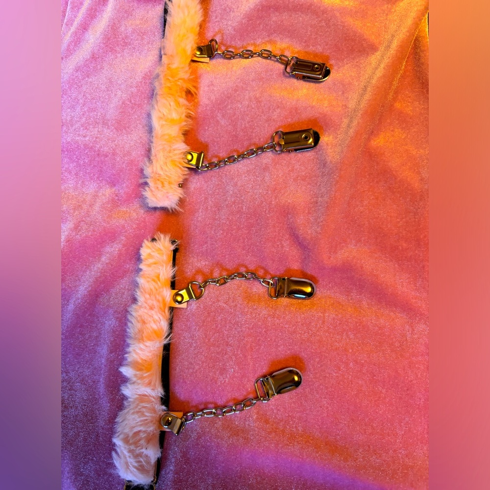 💕Fuzzy Garter stocking holders💕SOLD
